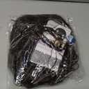 Women Adventure Princess Wigs for Halloween Long Dark Brown Curly Wig with Plumeria Flower Necklace Party Wigs (one size, Type 1)