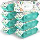 Amazon Brand - Mama Bear Gentle Formulated without Fragrance Baby Wipes, Hypoallergenic, Sensitive Skin, Unscented, 800 Count (8 Packs of 100)