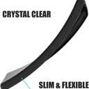 2 x Case for Umidigi G9 5G + Glass Screen Protector Tempered Film - Transparent Silicone Soft Flexible Bumper Shockproof TPU Protective Cover Shell for Umidigi G9 5G (Black)