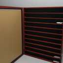 DisplayGifts 110 Golf Ball Display Case Wall Cabinet Holder Shadow Box Acrylic Door UV Protection Cherry Finish