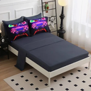 Wajade Gamer Comforter Sets 7 Piece Bedding Set for Boys Queen Size 3D Game Console Comforter with Sheets and 2 Pillowcases 2 Pillow Shames Bed in a Bag for Boys as Birthday Choice