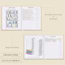 Lanpn Reading Book Journal for Book Lovers Readers, 158 Pages Linen Hardcover Books Tracker with 52 Reviews, 9.3" x 7.7" Read Log Notebook Bookish Gifts (Beige)