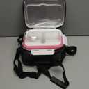 EAST OAK Cordless Electric Lunch Box for Adults, Heated Lunch Box Battery Powered with Automatic Heating, 5.5 Cups Portable Food Warmer with Removable Tray Divider (Pink)