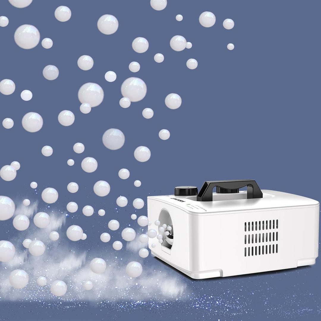 Fog Bubble Machine, 2 in 1 Smoke Bubble Maker, 400W No-Spill Smoke Bubble Blower, Make Colorful Bubbles | White Fog Bubbles for Indoor Outdoor Birthday Halloween Party