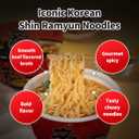 Nongshim Shin Ramyun Bowl Noodles, Spicy Korean Signature Instant Ramyun, Rich Beef Flavored Broth, Quick and Easy, Microwaveable Bowl, 3.03 oz (Pack of 12) (EXP 06/22/27)