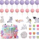 RAYNAG 35 Pieces Cat Cake Topper Cat Birthday Decorations Realistic Cat Figurines Cat Party Decorations Cat Paw Cake Toppers for Cat Themed Birthday Party Decorations Cat Lovers Desk Home Decorations