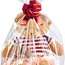 Wowfit Cello Clear Bags, 10 CT 30x40 inches - Durable & Easy-to-Use Cellophane Packaging Solution for Gift Baskets, Raffles, Birthday Events and More(Flat, No Gusset, Ribbon Not included)