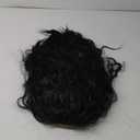 QD-Tizer Loose Curly Hair Wigs Synthetic Lace Front Wigs for Black Women Black Long Curly Lace Front Wigs with Baby Hair Heat Resistant 180% Density