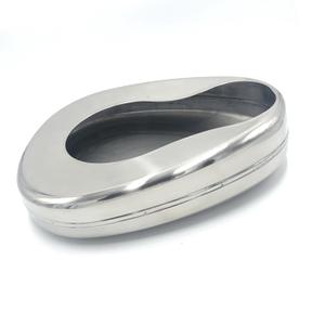 Bedpan, Stainless Steel Bed Pans Ergonomic Portable Bed Pans for Adults Elderly Elderly Bed Pan Bedridden Bedpan Large Bed Pan Hospital Home Bed Pan Emergency Device