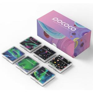 POCOCO Aurora and Deep Sea Series Discs, 5K Resolution, Realistic Patterns, 6 Pieces