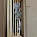 Giantex Full Floor Bed with Door & Fence, Kids Wood Montessori Beds with Safety Guardrails, Floor Bed Twin for Kids, Boys, Girls, No Box Spring Needed, White