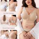 Slimers Front Closure Bras for Women: Post Surgery Front Hook Everyday | Full Coverage Wireless Design: Moisture Wicking Comfort Supportive Convenient Bralettes (M)