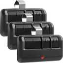 3 Replacement Garage Door Opener Remote, Compatible with Lift master Chamberlain Sears Craftsman Garage Door Opener Remote 893MAX,Black,3 Pack