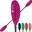 Adjustable Kayak Paddle, Fiberglass Shaft and Reinforced PP Blade | Lightweight and Floating Kayak Oar for Adults, 3-Piece, Size: 240-260 cm/94-102"