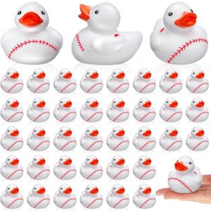 Deekin Rubber Ducks 2 Inch Bulk Sport Party Favors for Team Events Decorations Birthday Party Supplies Club Player Gift (24 Pcs, Baseball)