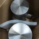 Netany 2 Pack 2 Liters/68 oz Square Glass Pitcher with Lid and Handle for Fridge, Iced Tea and Coffee Carafe Beverage Serveware, Heat Resistant Borosilicate Water Jug for Hot/Cold Drinks and Milk