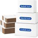 Assorted-Sizes-Shipping-Boxes-45-Pack: 8x6x6 & 10x7x5 & 11x6x6 Small-Shipping-Boxes-Mailers, White Corrugated-Cardboard-Boxes-for-Packing-Small-Business Mailing