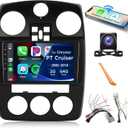 2+64G- for Chrysler PT Cruiser 2005-2010 Car Radio with Wireless Carplay/Android Auto,Android Car Stereo 9 Inch Touch Screen GPS Navigation WiFi Bluetooth FM/RDS Mirror Link SWC Backup Camera
