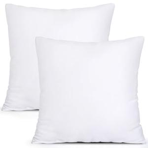 MIULEE Set of 2 Pillow Inserts Premium Pillow Stuffer Square Form for Decorative Cushion Bed Couch Sofa 24x24 Inch