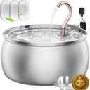 135oz/4.0L Cat Water Fountain with Copper Swan Spout, Ultra Quiet Automatic Pet Drinking Fountain for Cats & Dogs, Includes 3 Replacement Filters