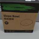 SuperDesign Mess Free 15 Slanted Bowl for Dogs and Cats, Tilted Angle Bulldog Bowl Dog Feeder, Non-Skid & Non-Spill, Easier to Reach Food M/1 Cup Dark Black