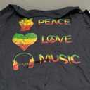 Love Peace Music Rasta Reggae Rastafari Roots Reggae Pride T-Shirt 2XL