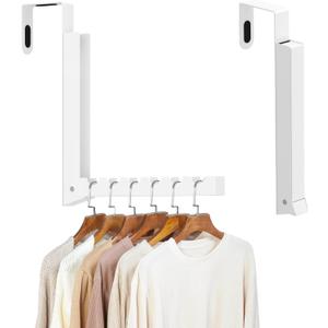 1 Pack Over The Door Hanger Hooks for Clothes, Small Portable Clothes Drying Rack for Laundry, Heavy Duty Foldable Rack for Coat Clothing Towels Hanging