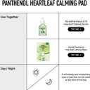 Parnell Panthenol Heartleaf Calming 60 Pads, Hydration Pads for face, Korea Skin Care, Korea Beauty