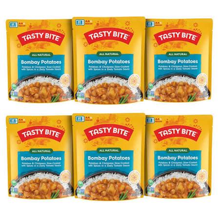 Tasty Bite Indian Bombay Potatoes, Microwaveable Ready to Eat Entrée, 10 Ounce (Pack of 6) BBD FEB28/2027