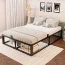 Bilily 14 Inch King Bed Frame with Sturdy Steel Slat Support,Heavy Duty Metal Platform King Size Mattress Foundation,No Box Spring Needed,Easy Assembly,Noise Free,Black