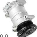 New AC Air Condition Compressor with Clutch for Chevrolet Blazer 19982005, for Chevrolet Express 1500/2500/3500 19962000 & S10 & Blazer 9805, for GMC Savana 1500/2500/3500 9600 & Jimmy 9802