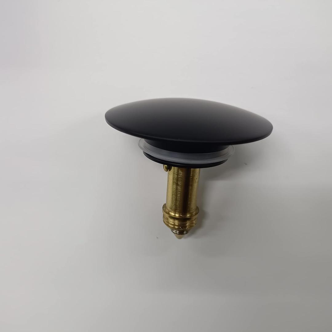 KES Bathroom Replacement Sink Drain Stopper Matte Black, S2008-Kit-BK