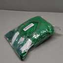 BAOPLAYKIDS 3 Piece Tulle Tutu Costume Set Green and White Striped Socks Knee High, 3 Layered Tulle Tutu Skirt Green, Pom Pom Headband, St Patricks Day Accessories for Women (Adult)