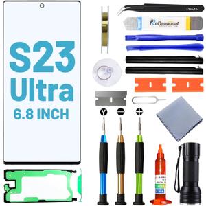 Screen Replacement for Samsung Galaxy S23 Ultra,Replacement Screen for Galaxy S23 Ultra Series 6.8 inch,Screen Repair Kit with Waterproof Adhesive(NO OLED & Touch Digitizer) Screen Replacement for Samsung Galaxy S23 Ultra,Replacement Screen for Galaxy S23 Ultra Series 6.8 inch,Screen Repair Kit with Waterproof Adhesive(NO OLED & Touch Digitizer)