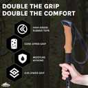  Cascade Mountain Tech Lightweight Aircraft-Grade Aluminum Trekking Poles with Extended Down Grip Plus Tip Kit