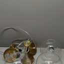 Clear Glass Pendant Lights Kitchen Island 3 Pack 7.87" Glass Globe Pendant Light Gold Hanging Light Fixture Modern Pendant Lighting for Kitchen Island Bedroom Dining Room