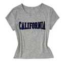 SOLY HUX Girl's T Shirts Letter Graphic Tees Short Sleeve Crew Neck Fitted T-Shirt Summer Tops Light Grey, 14Y