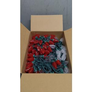 Minetom C9 Christmas String Lights, 68 Ft LED Commercial Outdoor Christmas Lights with 100 Strawberry C9 Bulbs, Waterproof Connectable UL Certified for Outdoor Indoor Roofline Backyard Xmas Decor