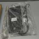 MyGift Paper Towel Holder Countertop with Shelf  Black Metal Freestanding Decorative Organizer for Kitchen, Scrollwork Design, Horizontal Storage for Spices, Napkins, and Condiments