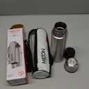 Milton Thermosteel Flip Lid 500, Double Walled Vacuum Insulated Thermos 500 ml | 16 oz | 24 Hours Hot and Cold Water Bottle with Cover, Stainless Steel, BPA Free, Leak Proof | Silver