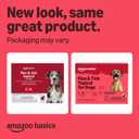 Amazon Basics Flea and Tick Topical Treatment and Prevention for Extra Large Dogs (89-132 lbs), Kills Fleas and Ticks, Waterproof, Monthly Application, 6 Count, Packaging May Vary