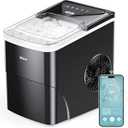 Silonn Smart Countertop Ice Maker  Compact With App Control, 9 Cubes in 6 Mins, 26 lbs per Day, 2 Cube Sizes, Portable SelfCleaning for Kitchen/Office