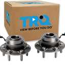 TRQ 2 Piece Front Wheel Bearing & Hub Assembly Set Compatible with 2019-2023 Ram 1500