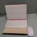 TUNKARMOR Keyboard Case for iPad 9.7 inch 6th/5th Generation, 2018/2017 Model, iPad Air 2 (2014) - Mouse and Detachable Keyboard for iPad Pro 9.7, Slim Case with Pen Holder - Pink