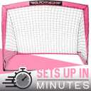 Franklin Sports Blackhawk Backyard Soccer Goal - Portable Pop Up Soccer Nets - Youth + Adult Folding Indoor + Outdoor Goals - Multiple Sizes + Colors