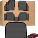 Floor Mats for Ford Taurus 2019-2010, for Taurus SE | SEL | Limited | SHO All Weather Rubber TPE Floor Liners, Waterproof Anti-Slip Protector Liner, Front & 2nd Row & Trunk Mat