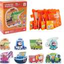 TOI Leveled Puzzles for Kids Aged 2 and Up, Toddler Puzzle Preschool Learning Jigsaw Puzzles, Large Pieces Educational Game for Boys Girls, Cognitive Story Step 1
