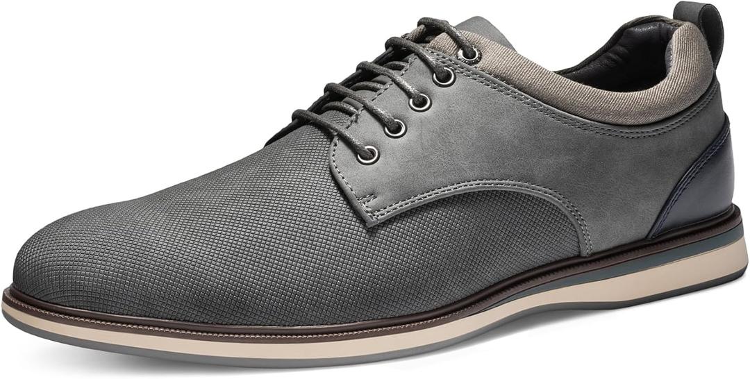 Bruno Marc Men's Dress Shoes Casual Business Oxford (12, Grey)