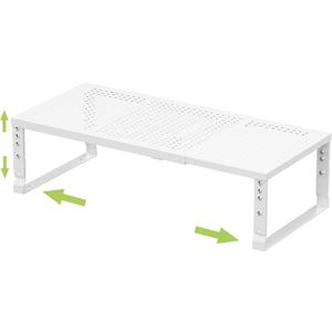 Expandable Adjustable Stackable Kitchen Organizer, Spice Rack,Metal Pantry Storage Shelves Racks,Counter Shelf for Cabinets, Countertop, Cupboard (1 Pack/Large/White)