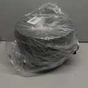 10/9/8 inch Medium Plant Pots, 3 Pack Modern Decorative Plastic Planters with Drainage Holes and Saucers, Flower Pots for Indoor Outdoor Plants, Black